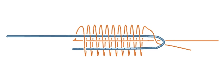 Albright knot step by step