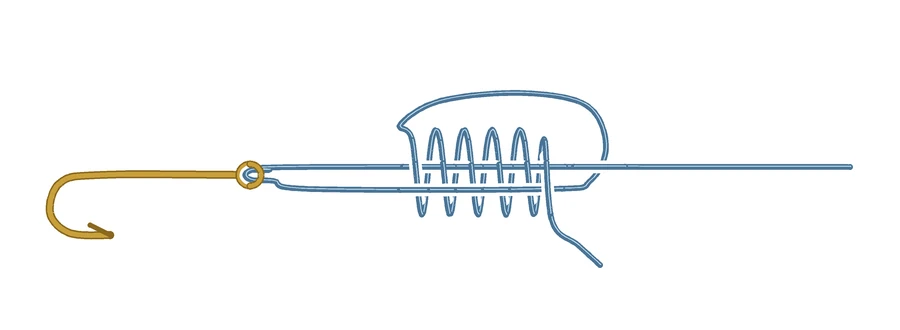 Uni knot (Grinner) step by step